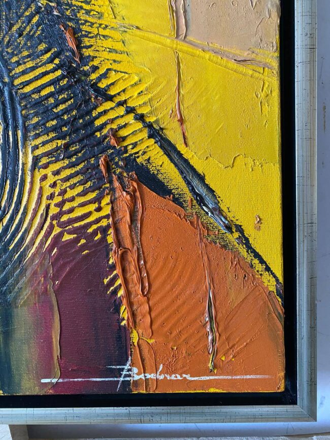 Mykola Bodnar – Abstrakt III, olej na plátně
