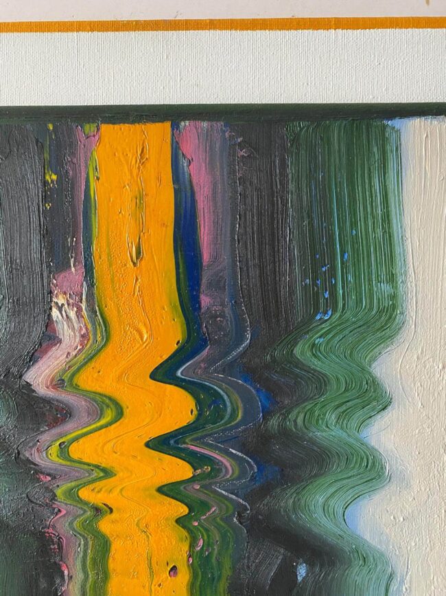 Mykola Bodnar – Abstrakt IV, olej na plátně
