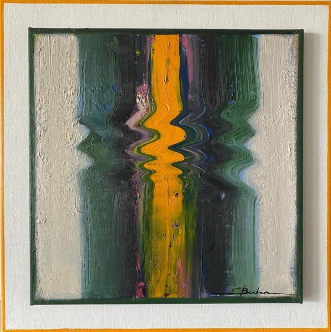 Mykola Bodnar – Abstrakt IV, olej na plátně