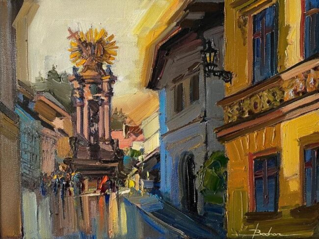 Mykola Bodnar – Banská Štiavnica, olej