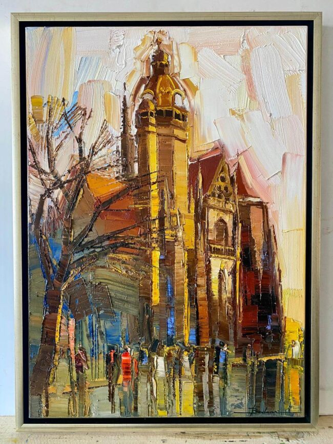Mykola Bodnar – Košice I, olej na plátně