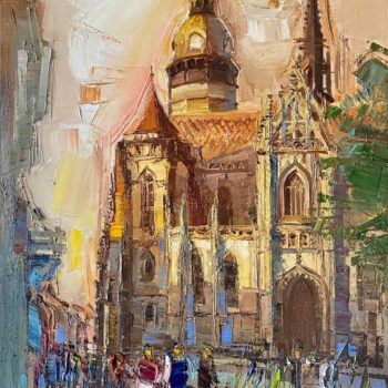Mykola Bodnar – Košice III, olej na plátně