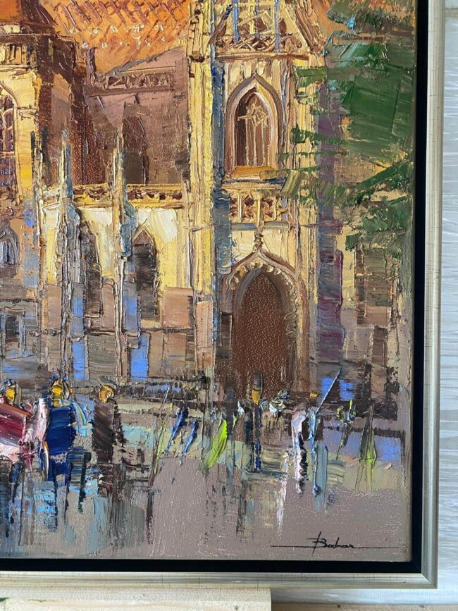 Mykola Bodnar – Košice III, olej na plátně