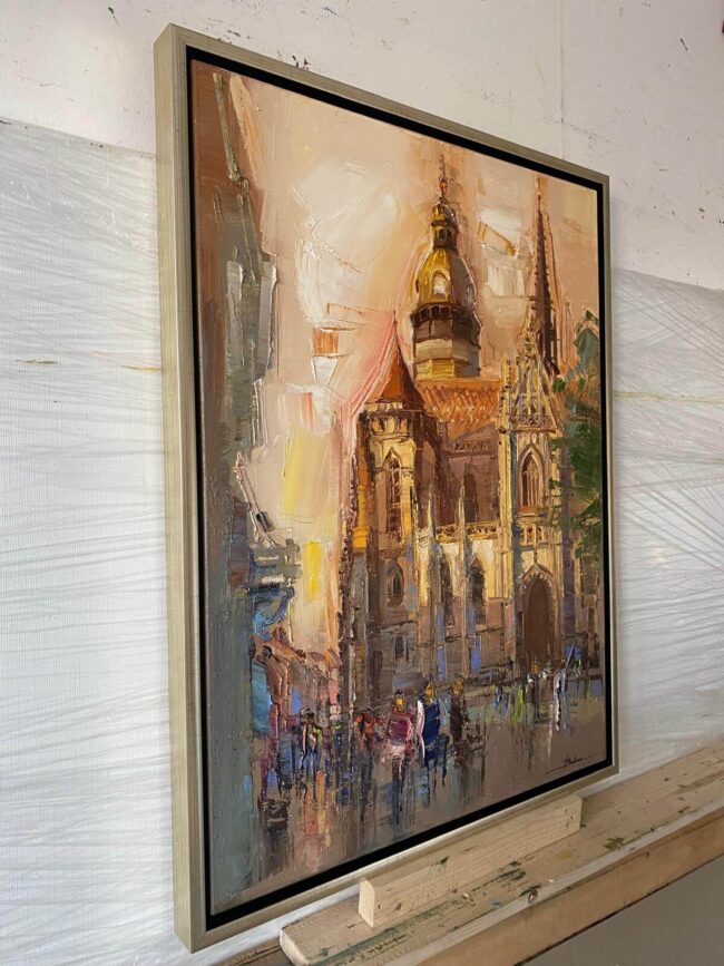 Mykola Bodnar – Košice IV, olej na plátně