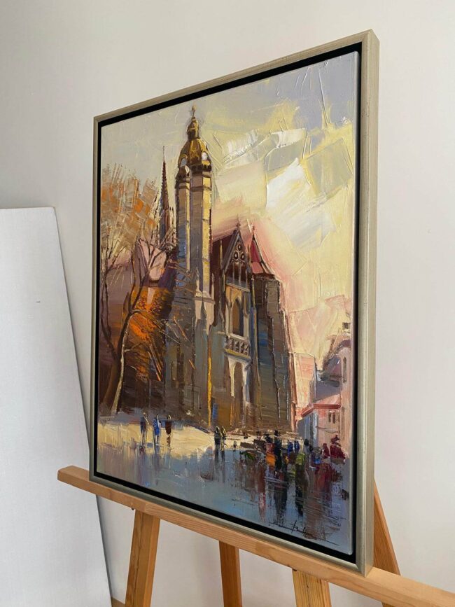 Mykola Bodnar – Košice IV, olej na plátně
