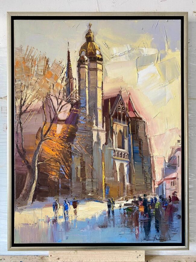 Mykola Bodnar – Košice IV, olej na plátně