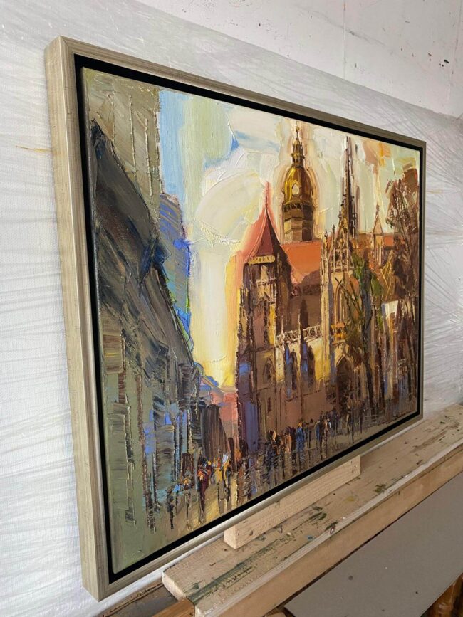 Mykola Bodnar – Košice V, olej na plátně