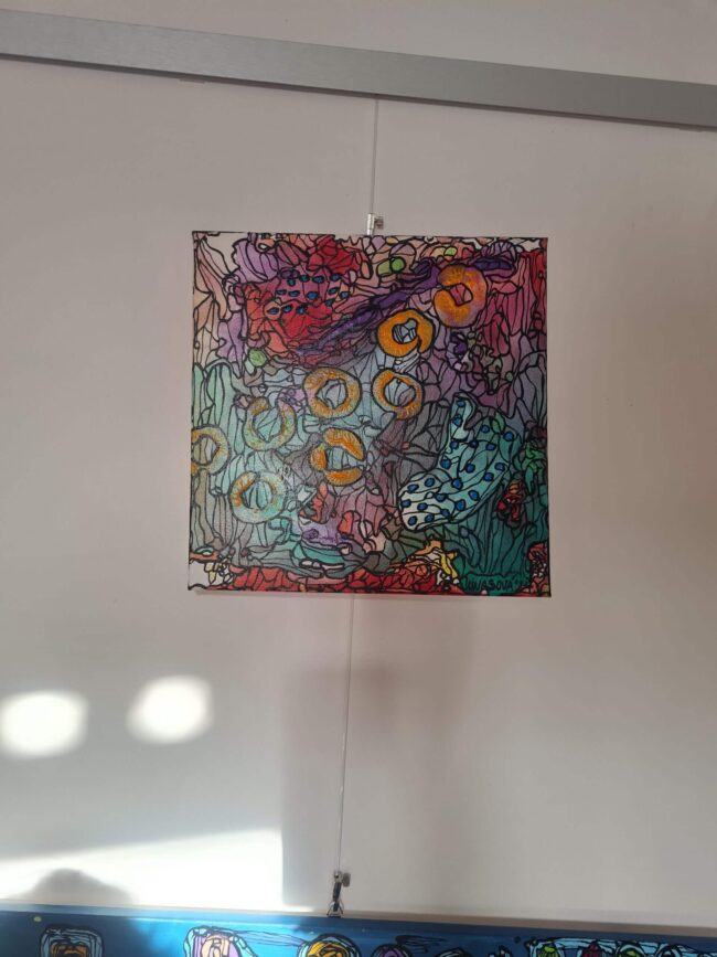 Natália Junasová – Kladistika, akryl, obraz na stěnu