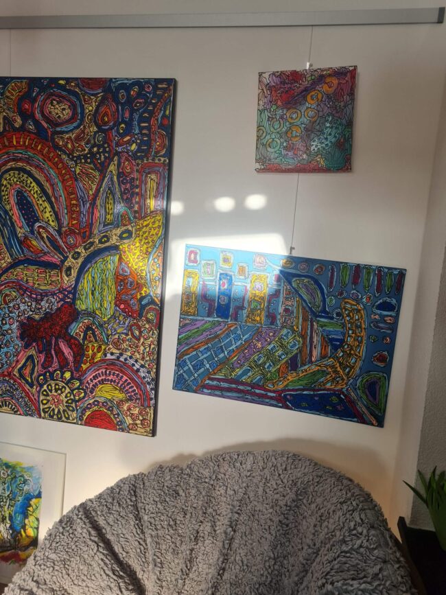 Natália Junasová – Kladistika, akryl, obraz na stěnu