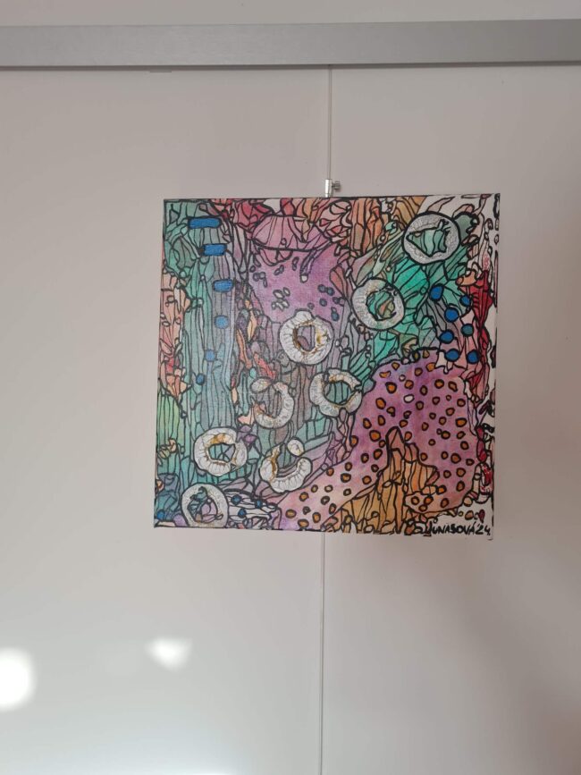 Natália Junasová – akryl, obraz na zeď