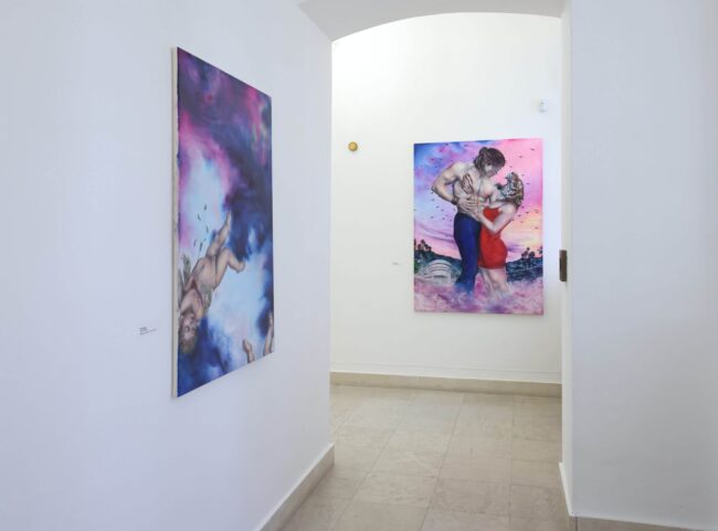 Paulína Halasová – Padlí andělé, kombinovaná technika