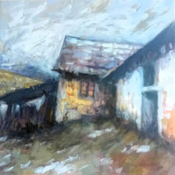 Milan Laciak –⁠⁠⁠⁠⁠⁠ Ještě stále stojí II, akryl