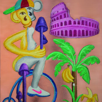 Roman Ďurček – Paradox krásy II, kombinovaná technika