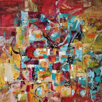 Andrea Ribovičová – Mihotání, akryl