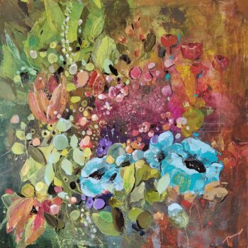 Andrea Ribovičová – Modré, akryl