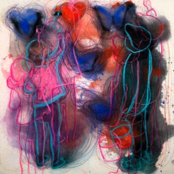 Roman Ďurček – Dětská kompozice III, kombinovaná technika