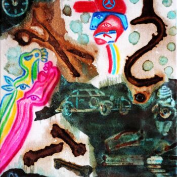 Roman Ďurček – Experimentální kompozice, kombinovaná technika