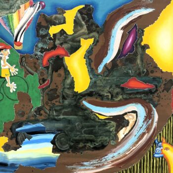 Roman Ďurček – Spinario II, kombinovaná technika