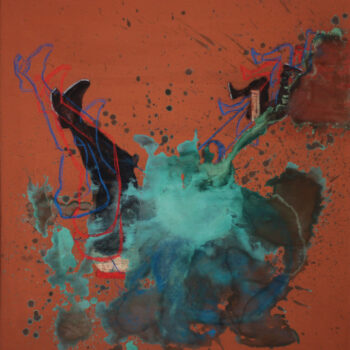 Roman Ďurček – Houpačka, kombinovaná technika