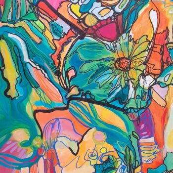 Karin Mikulášová – Mísa hojnosti, akryl