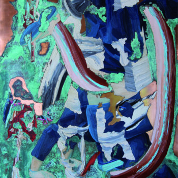 Roman Ďurček – Paradox II, kombinovaná technika