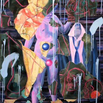 Roman Ďurček – Upřímnost (autoportrét), akryl na plátně