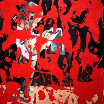 Roman Ďurček – Záznam, akryl na plátně