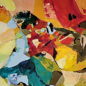 Andrea Ribovičová – Energie ženy, akryl