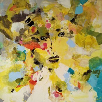 Andrea Ribovičová – Lemon Lady, akryl