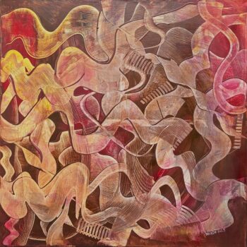 Milada Ďurečková – Rezonance, akryl na plátně