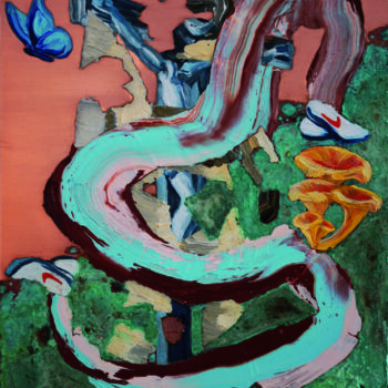 Roman Ďurček – Paradox moci, kombinovaná technika