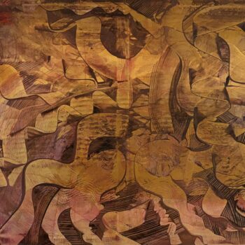 Milada Ďurečková – Chrámová vzpomínka, akryl na plátně