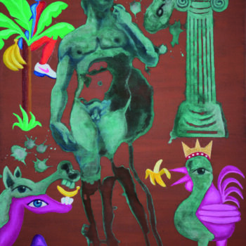 Roman Ďurček – Disharmonie moci, kombinovaná technika