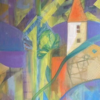 Ružena Velesová – Cesta naděje, akryl