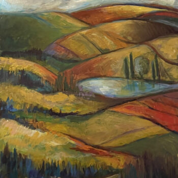 Ružena Velesová – Vzdálené kraje, akryl