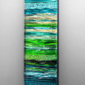 Stephanie Else –⁠⁠⁠⁠⁠⁠ Zlatá v zelené, kombinovaná technika