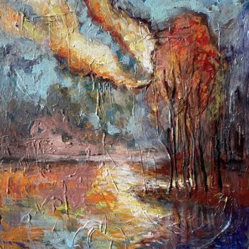 Ružena Velesová – Krajina, akryl