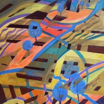 Ružena Velesová – Louky, akryl