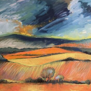 Ružena Velesová – Po bouři, olej na plátně