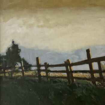 Milan laciak – Ohrada, akryl na plátně